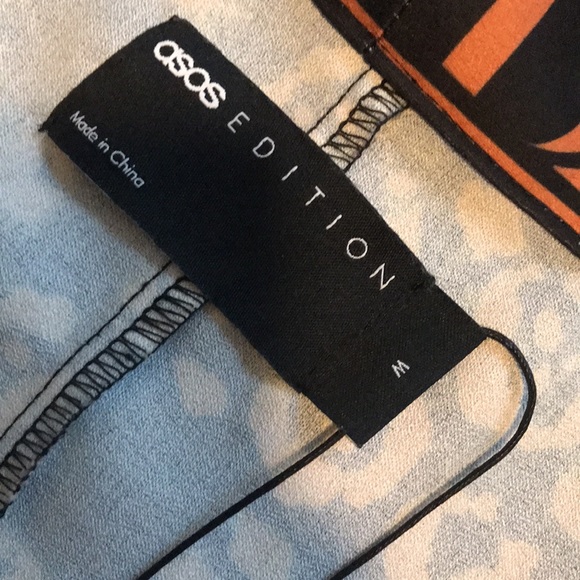 ASOS EDITION satin animal print kimono in black. Worn only a couple times!! - Picture 4 of 7